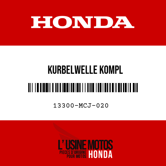 image de 13300-MCJ-020 KURBELWELLE KOMPL