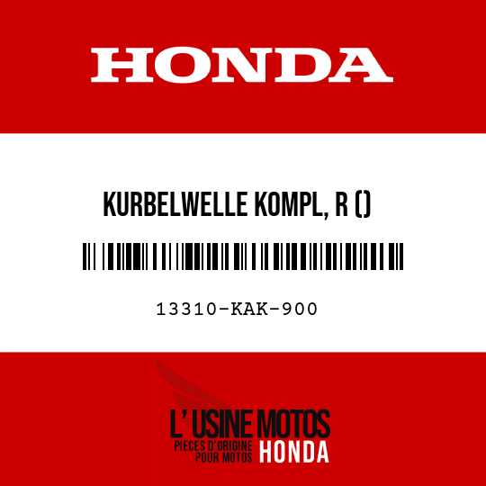 image de 13310-KAK-900 KURBELWELLE KOMPL, R ()