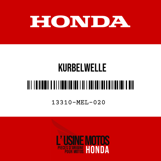 image de 13310-MEL-020 KURBELWELLE