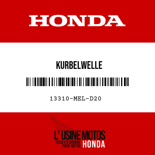 image de 13310-MEL-D20 KURBELWELLE