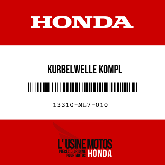 image de 13310-ML7-010 KURBELWELLE KOMPL
