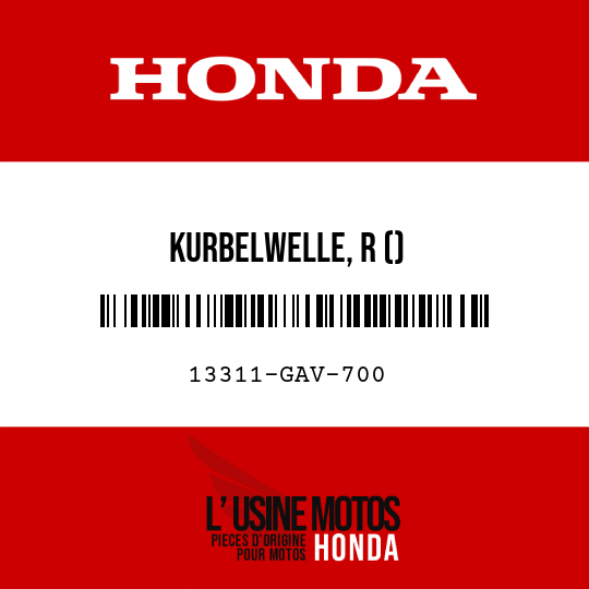image de 13311-GAV-700 KURBELWELLE, R ()
