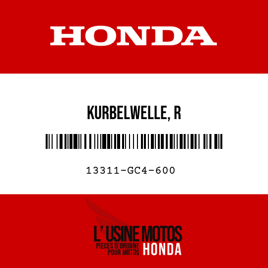 image de 13311-GC4-600 KURBELWELLE, R