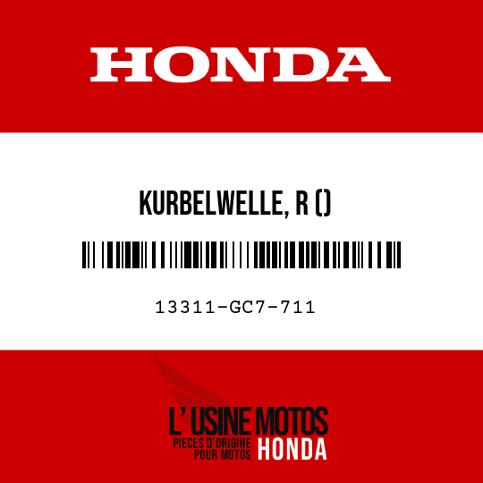 image de 13311-GC7-711 KURBELWELLE, R ()
