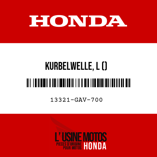 image de 13321-GAV-700 KURBELWELLE, L ()