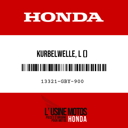 image de 13321-GBY-900 KURBELWELLE, L ()