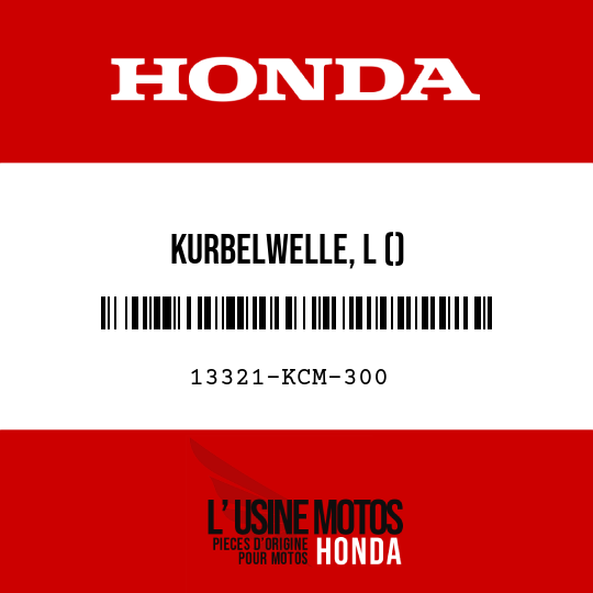 image de 13321-KCM-300 KURBELWELLE, L ()