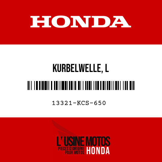 image de 13321-KCS-650 KURBELWELLE, L