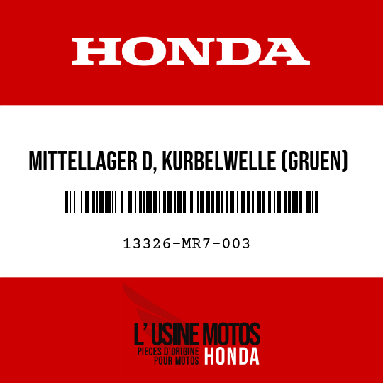 image de 13326-MR7-003 MITTELLAGER D, KURBELWELLE (GRUEN)