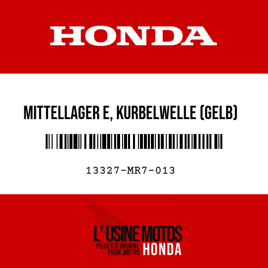 image de 13327-MR7-013 MITTELLAGER E, KURBELWELLE (GELB)