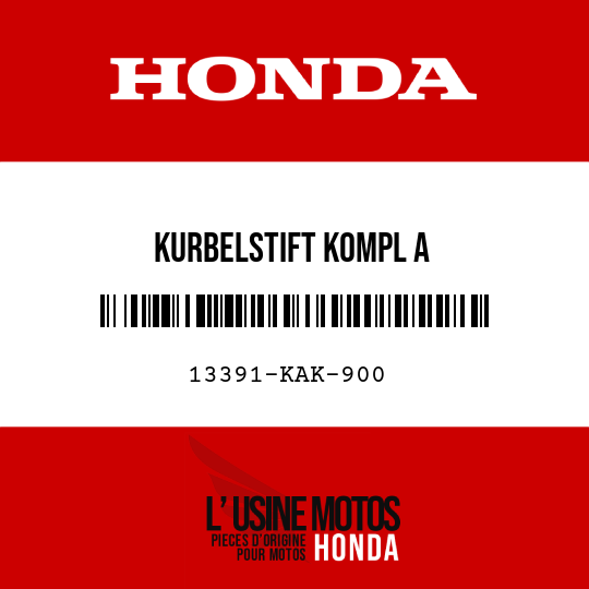image de 13391-KAK-900 KURBELSTIFT KOMPL A