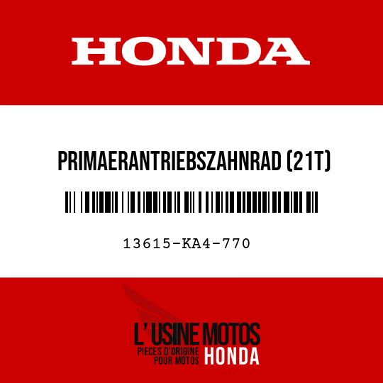 image de 13615-KA4-770 PRIMAERANTRIEBSZAHNRAD (21T)