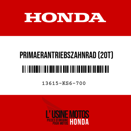 image de 13615-KS6-700 PRIMAERANTRIEBSZAHNRAD (20T)