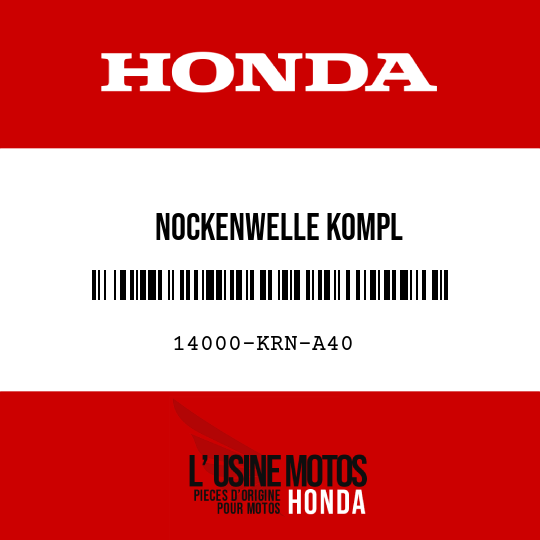 image de 14000-KRN-A40 NOCKENWELLE KOMPL