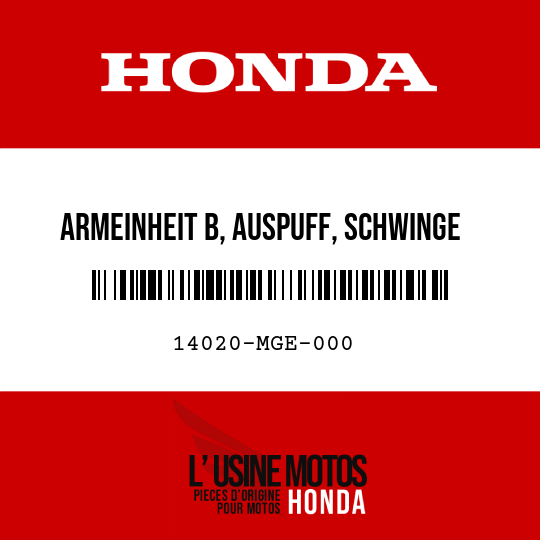 image de 14020-MGE-000 ARMEINHEIT B, AUSPUFF, SCHWINGE