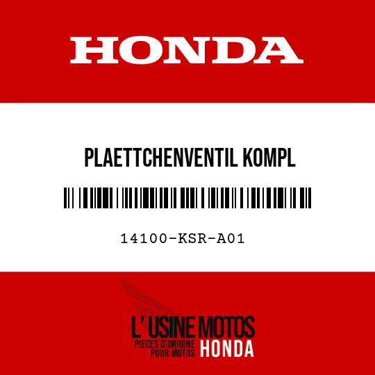 image de 14100-KSR-A01 PLAETTCHENVENTIL KOMPL