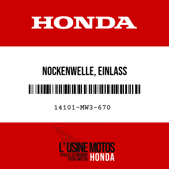 image de 14101-MW3-670 NOCKENWELLE, EINLASS
