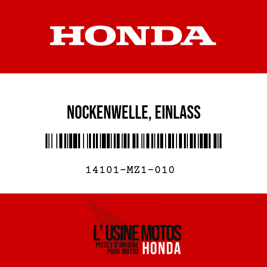 image de 14101-MZ1-010 NOCKENWELLE, EINLASS