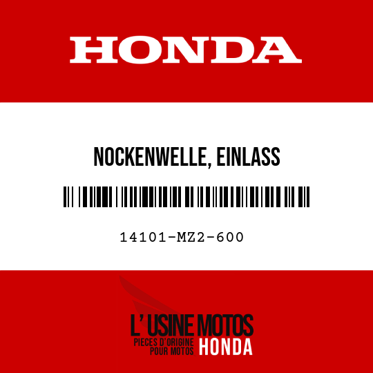 image de 14101-MZ2-600 NOCKENWELLE, EINLASS