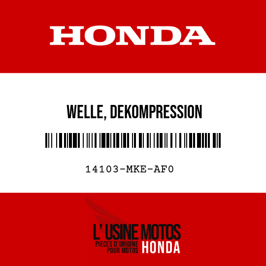 image de 14103-MKE-AF0 WELLE, DEKOMPRESSION