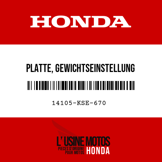 image de 14105-KSE-670 PLATTE, GEWICHTSEINSTELLUNG