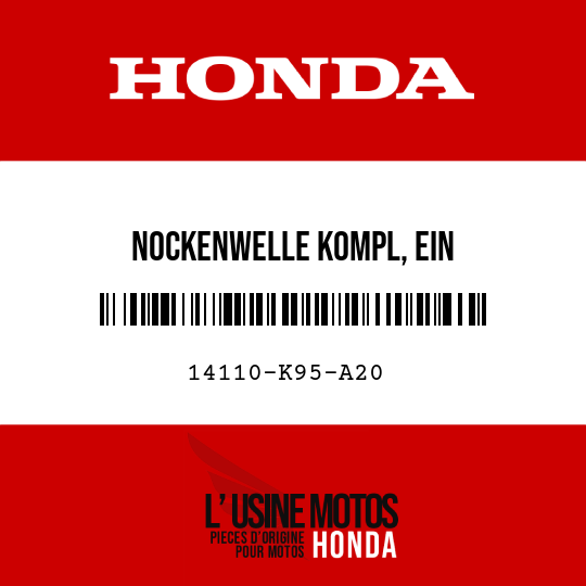 image de 14110-K95-A20 NOCKENWELLE KOMPL, EIN