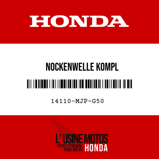 image de 14110-MJP-G50 NOCKENWELLE KOMPL