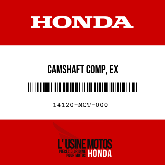 image de 14120-MCT-000 CAMSHAFT COMP, EX