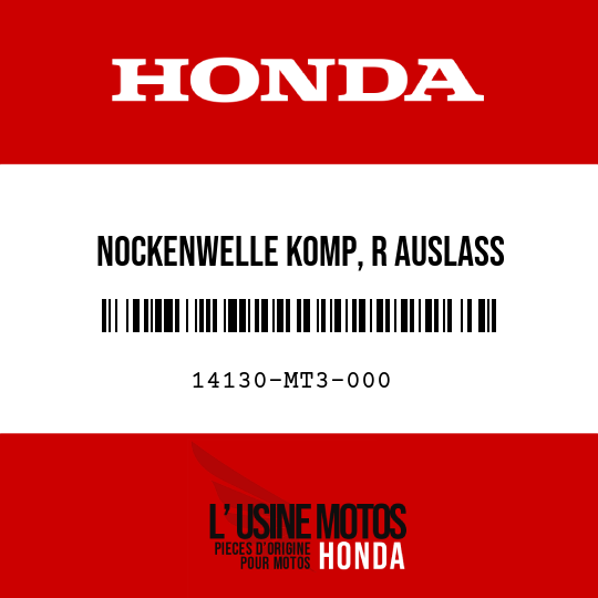 image de 14130-MT3-000 NOCKENWELLE KOMP, R AUSLASS
