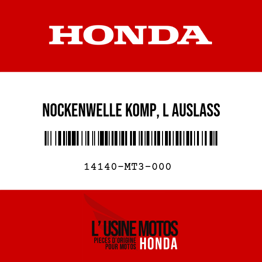 image de 14140-MT3-000 NOCKENWELLE KOMP, L AUSLASS