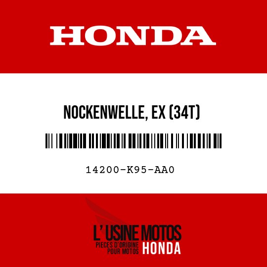 image de 14200-K95-AA0 NOCKENWELLE, EX (34T)