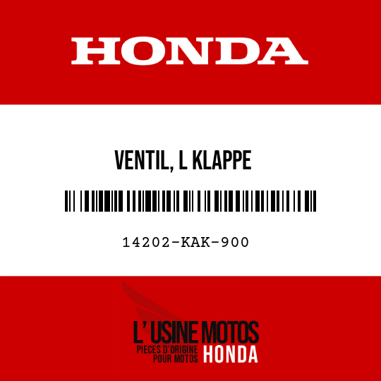 image de 14202-KAK-900 VENTIL, L KLAPPE