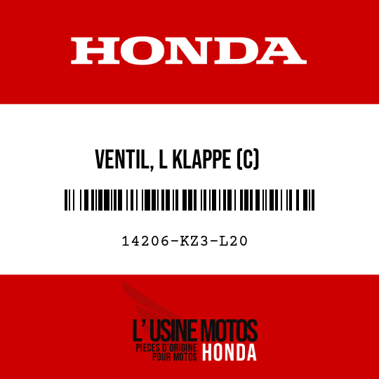 image de 14206-KZ3-L20 VENTIL, L KLAPPE (C)