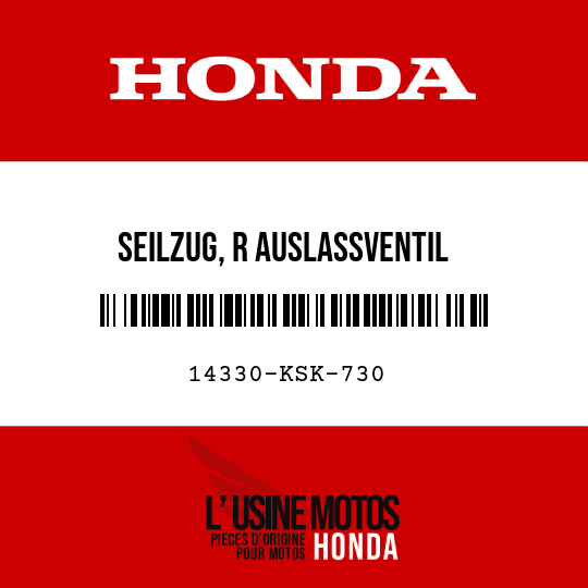 image de 14330-KSK-730 SEILZUG, R AUSLASSVENTIL