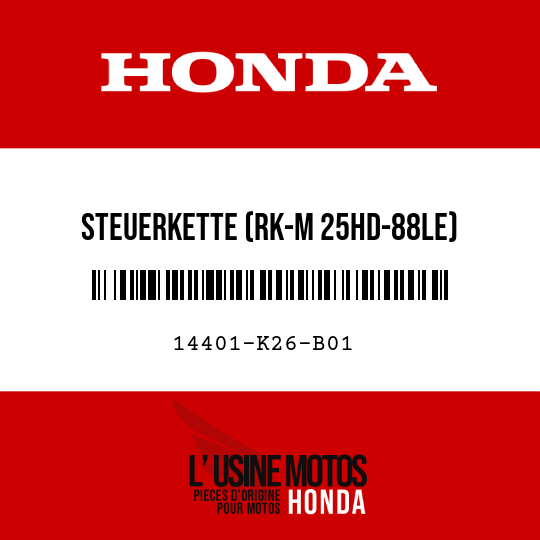 image de 14401-K26-B01 STEUERKETTE (RK-M 25HD-88LE)