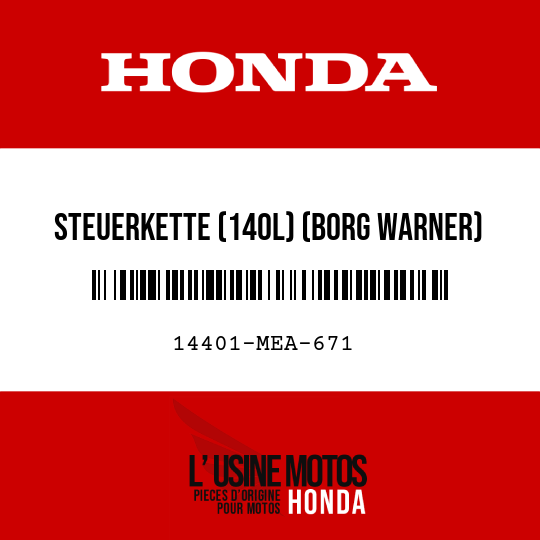 image de 14401-MEA-671 STEUERKETTE (140L) (BORG WARNER)