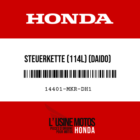 image de 14401-MKR-DH1 STEUERKETTE (114L) (DAIDO) (SCHT-0412L SV)
