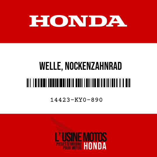 image de 14423-KY0-890 WELLE, NOCKENZAHNRAD