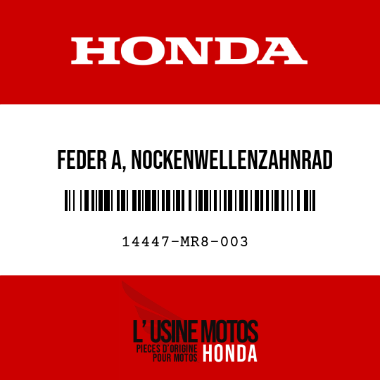 image de 14447-MR8-003 FEDER A, NOCKENWELLENZAHNRAD