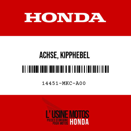 image de 14451-MKC-A00 ACHSE, KIPPHEBEL