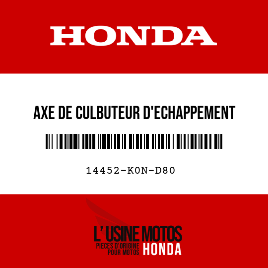image de 14452-K0N-D80 AXE DE CULBUTEUR D'ECHAPPEMENT