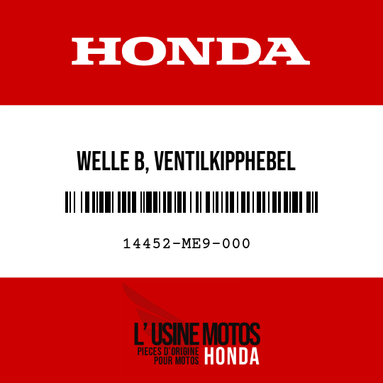 image de 14452-ME9-000 WELLE B, VENTILKIPPHEBEL