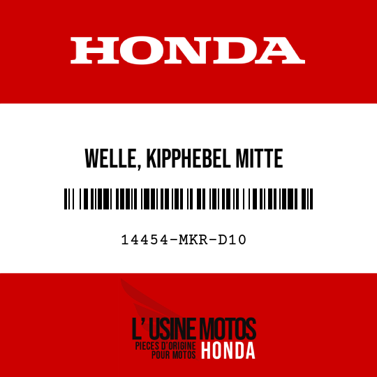 image de 14454-MKR-D10 WELLE, KIPPHEBEL MITTE