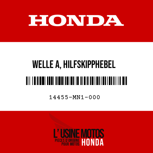 image de 14455-MN1-000 WELLE A, HILFSKIPPHEBEL