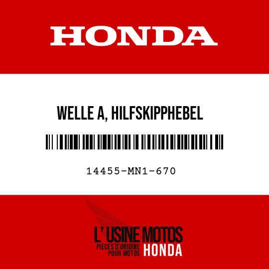 image de 14455-MN1-670 WELLE A, HILFSKIPPHEBEL