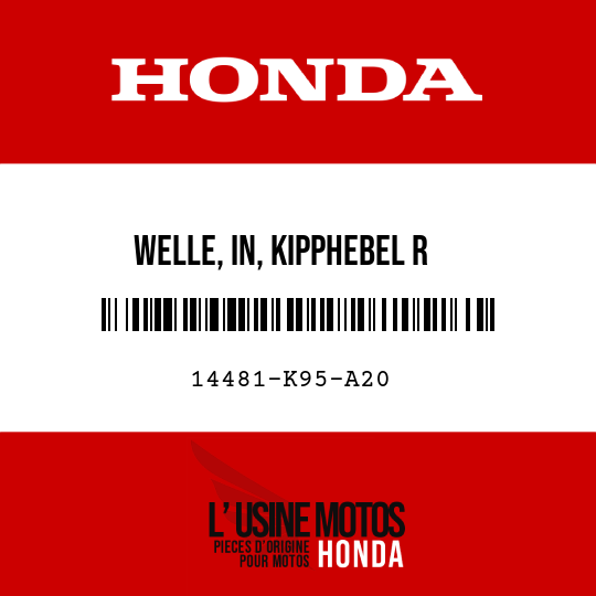 image de 14481-K95-A20 WELLE, IN, KIPPHEBEL R