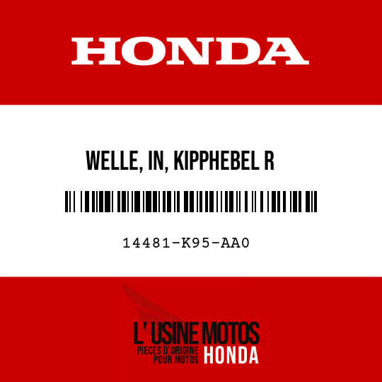 image de 14481-K95-AA0 WELLE, IN, KIPPHEBEL R