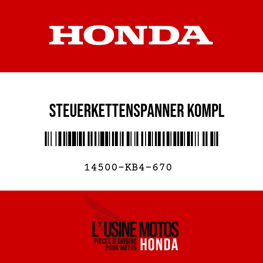 image de 14500-KB4-670 STEUERKETTENSPANNER KOMPL