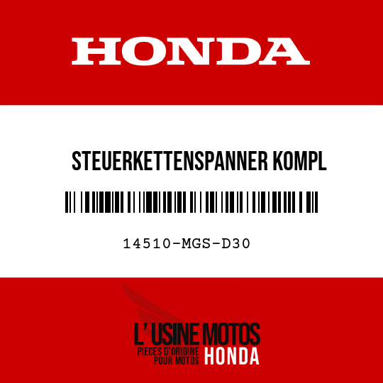 image de 14510-MGS-D30 STEUERKETTENSPANNER KOMPL