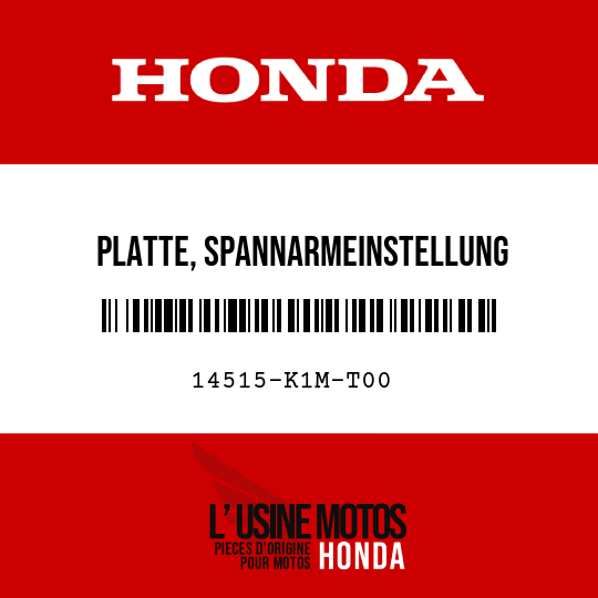 image de 14515-K1M-T00 PLATTE, SPANNARMEINSTELLUNG